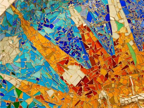 Park-Guell-Gaudi-Mosaic Gaudi Art, Gaudi Mosaic, Mosaic Diy, Mosaic Glass, Mosaic Bathroom ...