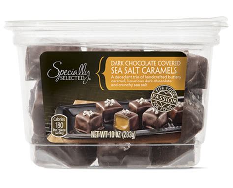 Specially Selected Dark Chocolate Covered Sea Salt Caramels - Aldi ...