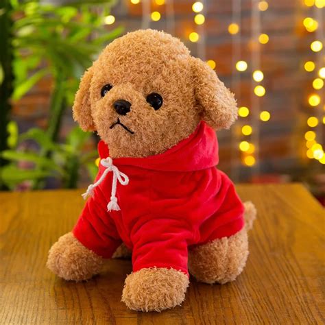 Cute Puppy Dolls Curly Teddy Dogs Stuffed Pet Soft Toys Kids Children ...