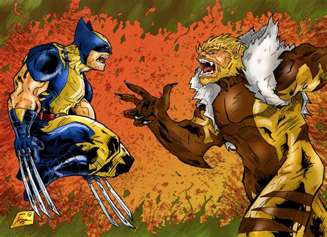 Wolverine Vs. Sabretooth by Jey2K on DeviantArt