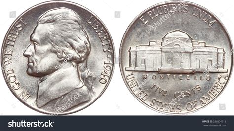 Jefferson Nickel Stock Photo 336804218 | Shutterstock