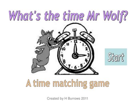 What's the Time Mr Wolf? Multiple choice game by Pygmy_squid - Teaching Resources - Tes