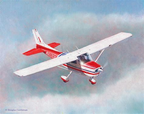 Cessna 172 Painting by Douglas Castleman