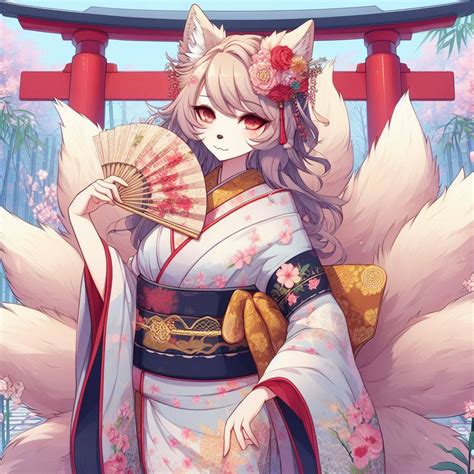 Fox in kimono by justskips on DeviantArt