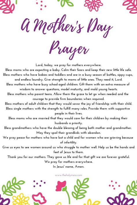 Mother's Day Christian Poems - nationaldayofprayer