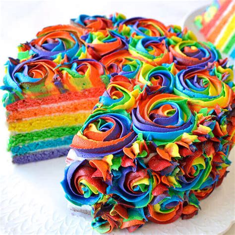 Rainbow Cake Recipe | Land O’Lakes