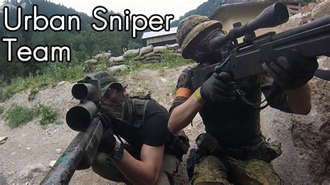 Airsoft Sniper Gameplay - Scope Cam - Urban Sniper Team - YouTube