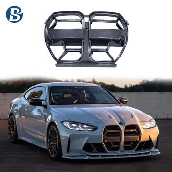 Car Grille Replacement Dry Carbon Fiber Car Front Bumper Grill For Bmw M3 G80 M4 G82 G83 - Buy ...