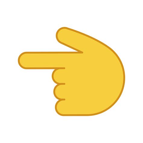 Emoticon Finger Pointing Up Clipart