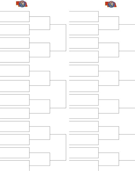 VOLLEYBALL STATE TOURNAMENT BRACKETS in Word and Pdf formats