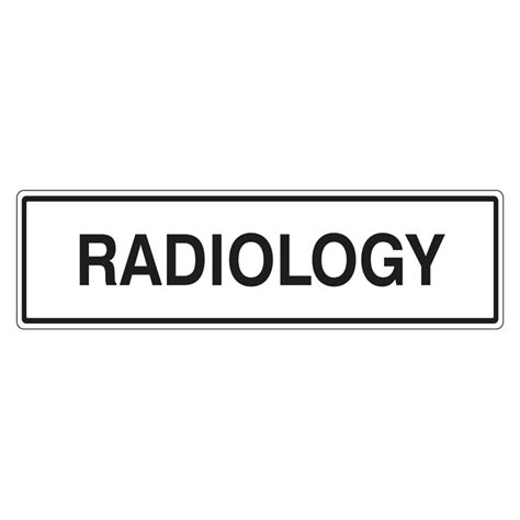 Radiology Sign – Safetysigns.com.au