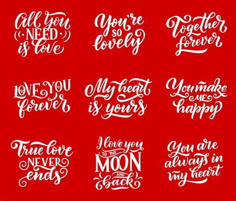 Love quotes vector lettering calligraphy 16138444 Vector Art at Vecteezy