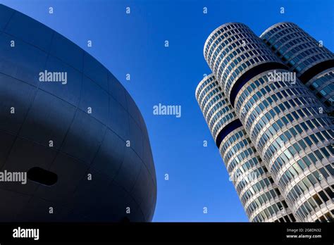 Munich, Germany - 08 25 2011: Architectural Detail of the BMW Museum ...