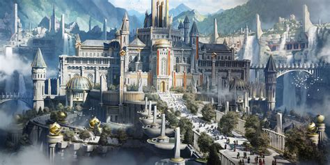 Fantasy City, Fantasy Castle, Fantasy Places, Fantasy World, Medieval ...