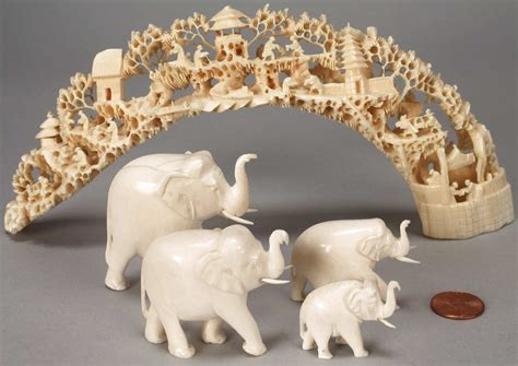 Elephant Ivory Carvings for sale | Only 3 left at -65%