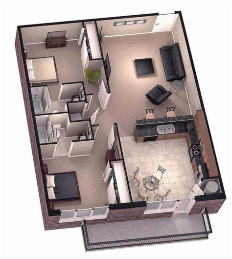 Things You Should Know About Floor Plans and Its Types | Two bedroom tiny house, Two bedroom ...