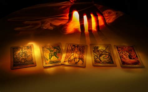 Dark Tarot Cards HD Wallpaper: Mystical Insights