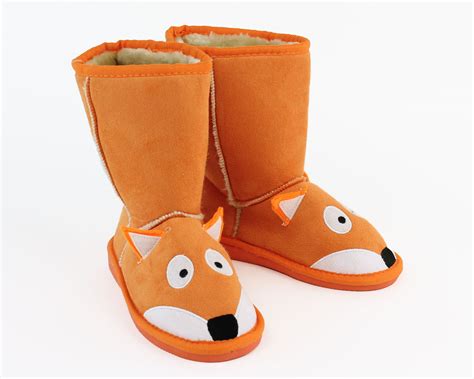 Kids Toasty Toez Fox Slippers | Kids Fox Boot Slippers