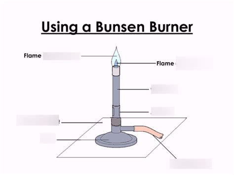 Labelled diagram of a Bunsen burner Diagram | Quizlet