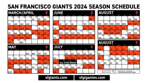 San Francisco Giants release 2024 regular season schedule