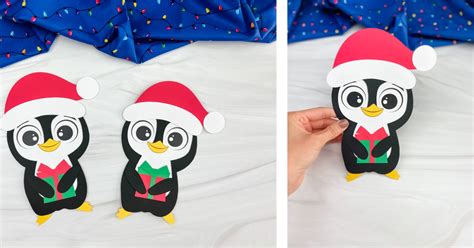 Christmas Penguin Craft For Kids [Free Tempate]