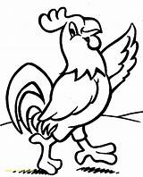 Rooster Coloring Printable Pages Drawing Print Drawings Adults Book  sketch template