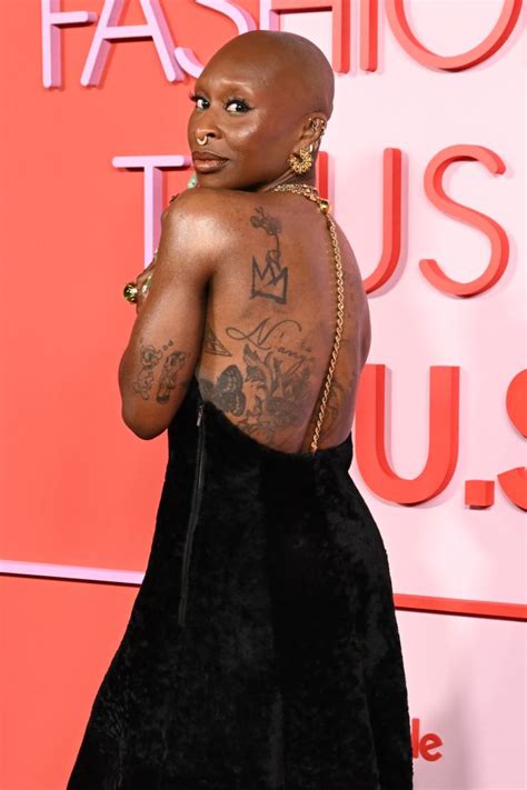 Cynthia Erivo Shows Off Back Tattoos; Amy Winehouse Biopic Premieres in ...