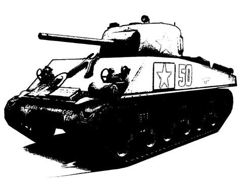 Sherman Tank Sketch at PaintingValley.com | Explore collection of ...