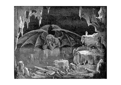 Gustave Doré - Dante's Inferno - Lucifer Kin Of Hell — Spiffing Prints