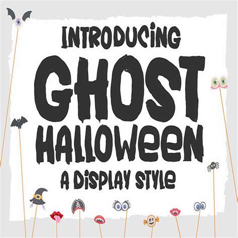 Ghost Halloween Font - Digidesignresort