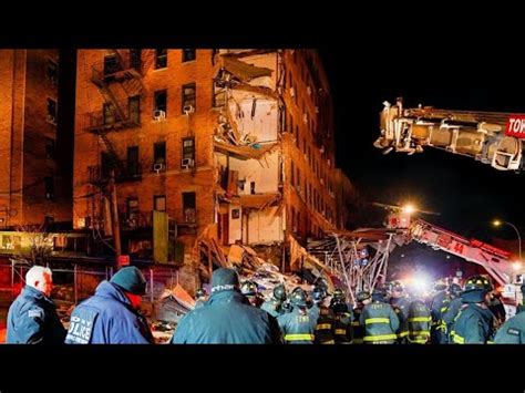 LIVE! Building Collapse. Bronx New York. Search & Rescue. - YouTube