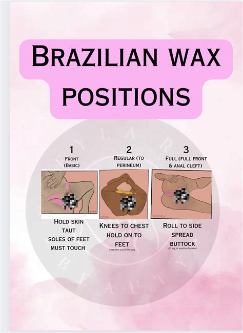 Brazilian wax positions wall art – xrosebeauty1