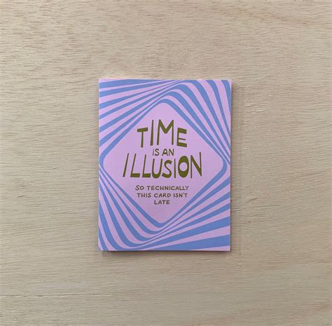 Time is an Illusion Greeting Card – Odd Daughter Paper Co