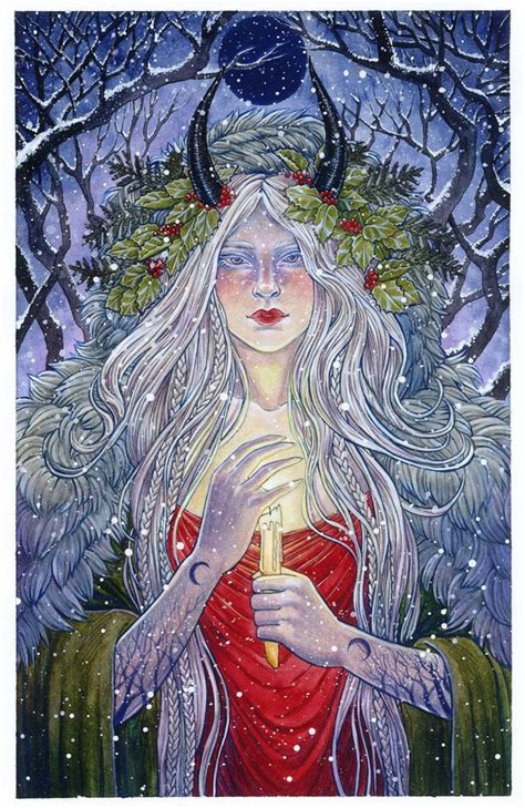 Yule Pagan Winter Solstice Art Print - Etsy UK