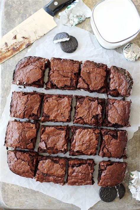 Peppermint Patty Brownies - Countryside Cravings