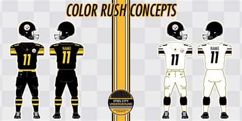 Pittsburgh Steelers Color Rush Jersey Concepts - Steel City Underground