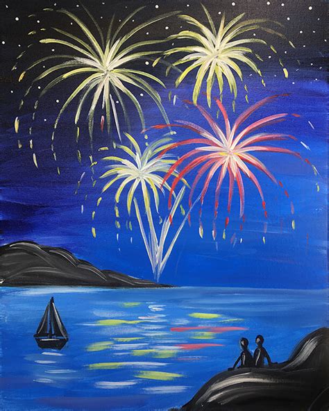 "Fireworks Celebration" Painting Party with The Paint Sesh