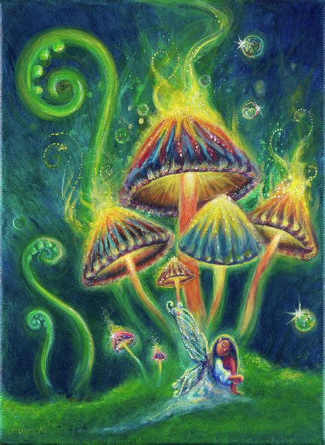 Mushroom painting Acrylic Art & Collectibles jan-takayama.com