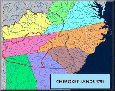 History of the Cherokee -- Cherokee Maps