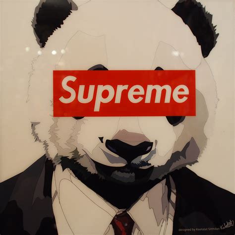 Panda Supreme Poster (Plaque Mounted) - Infamous Inspiration