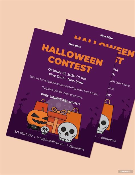 Free Halloween Costume Contest Flyer Template Free Pr - vrogue.co