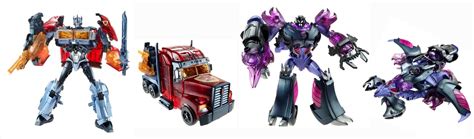 VHOBBY: TRANSFORMERS: Transformers Prime Dark Energon Voyager Class Optimus Prime & Megatron ...