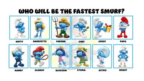 Smurfs Names