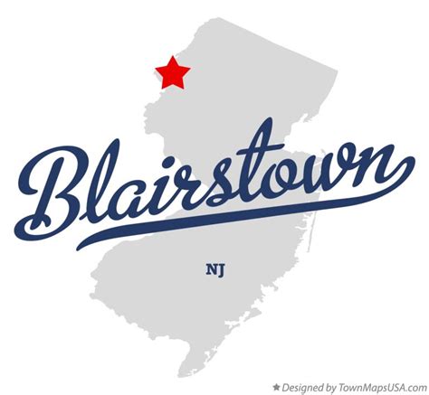 Map of Blairstown, NJ, New Jersey