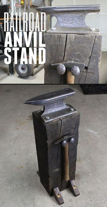 DIY Railroad Anvil Stand | Welding projects, Blacksmithing, Metal working tools