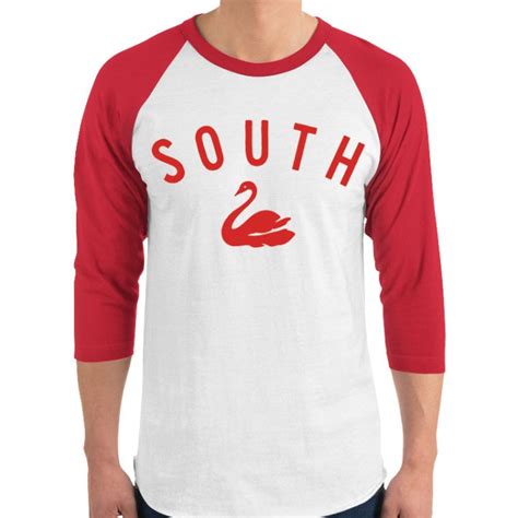 South Melbourne raglan 3/4 sleeve retro shirt – League Tees