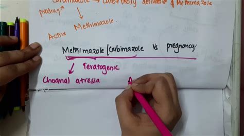 Methimazole Carbimazole vs Pregnancy || Pharmacology - YouTube