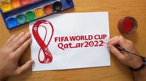 How to draw a FIFA WORLD CUP Qatar 2022 logo - YouTube