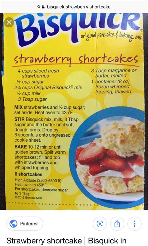 bisquick strawberry shortcake: Directions, calories, nutrition & more ...