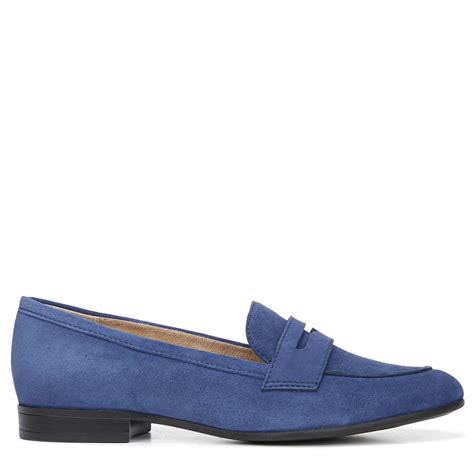 Naturalizer Suede Juliette Narrow/medium/wide Loafers in Deep Sapphire (Blue) - Lyst